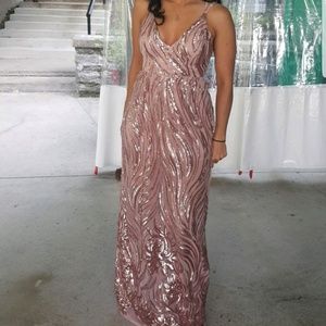 Gorgeous rose pink dress by fashion nova